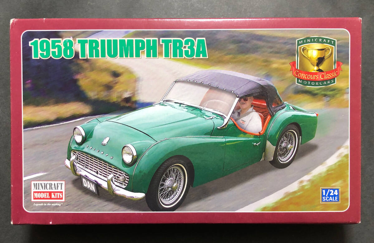 @中古絶版模型堂 ミニクラフト1/24 1958トライアンフTR3A MINICRAFT '58 TRIUMPH TR-3A 定形外送料660円