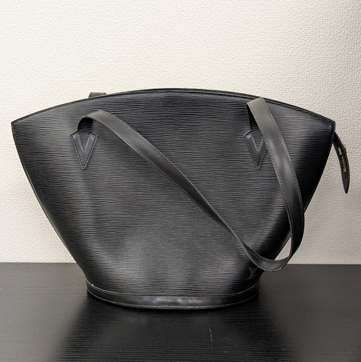 【3白14】1円スタート LOUIS VUITTON / AS0936 ルイヴィトン サンジャック ショッピング エピ ショルダーバッグ トートバッグ ブラック系