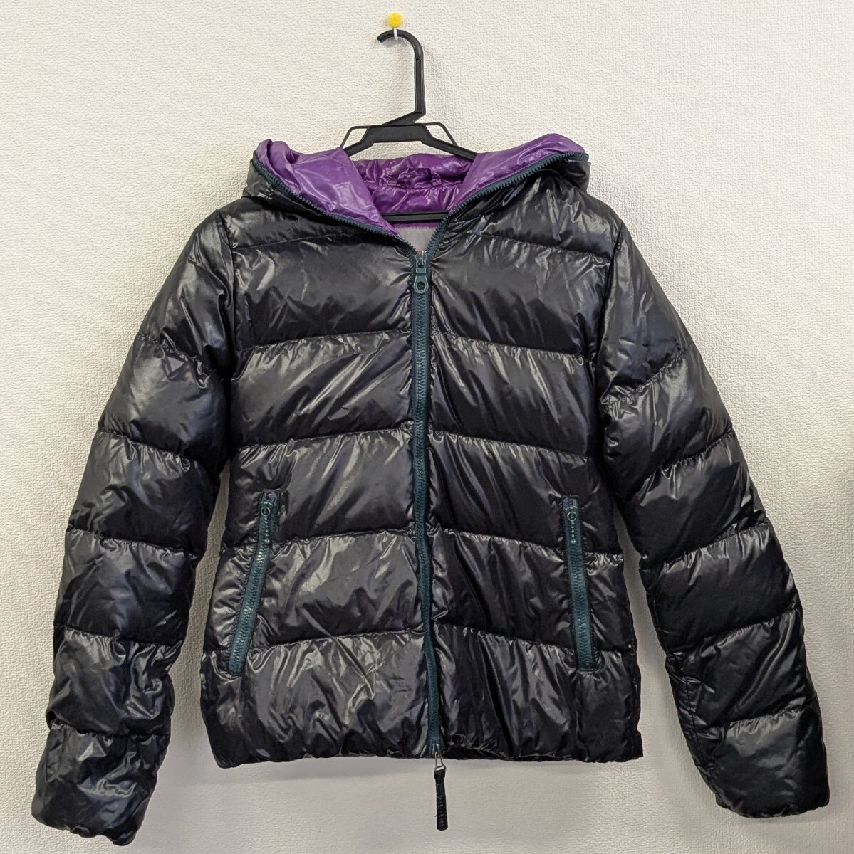 【2G6】1円スタート DUVETICA Thia デュベティカ ティア 40 ダウンジャケット ダウン 無地 黒 ブラック 