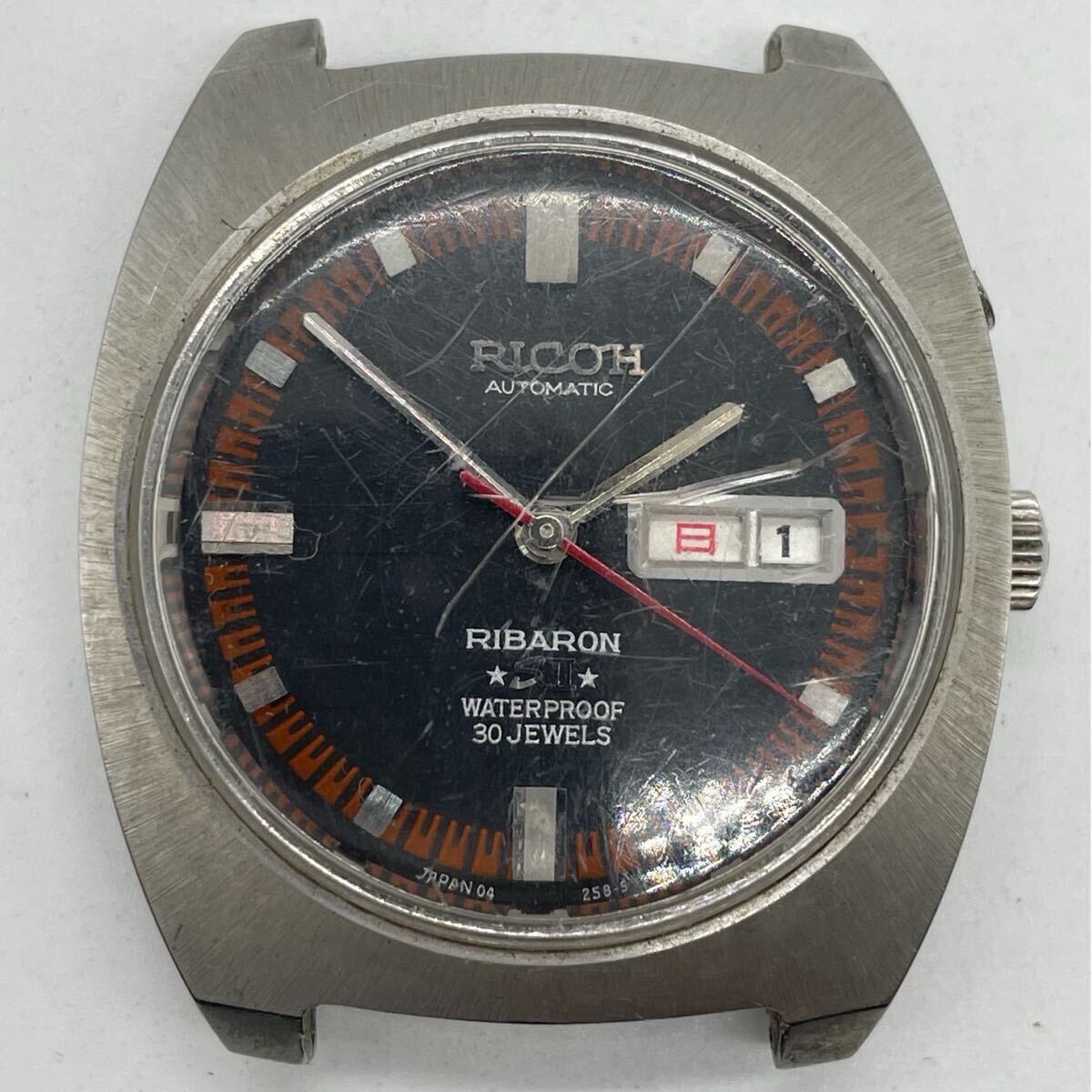 【3S35】1円スタート RICOH AUTOMATIC RIBARON SⅡ/ 258-5 67515 リコー オートマチック リバロン 30石 自動巻き 腕時計 デイデイト 