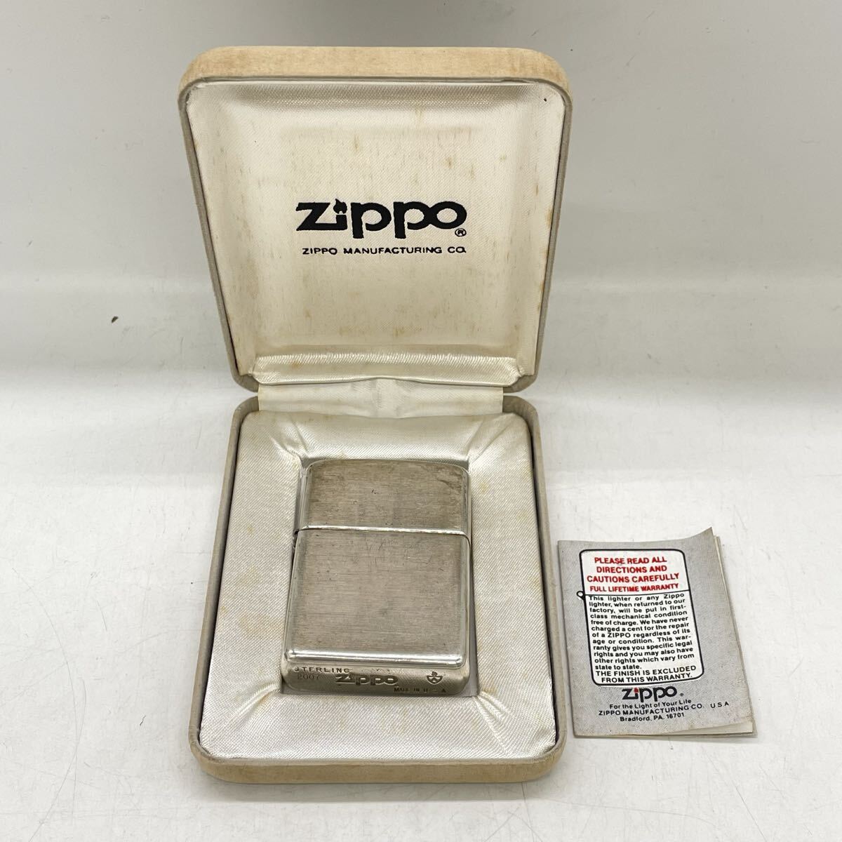 【3T30】1円スタート Zippo / 2007 STERLING スターリング armor アーマー シルバー ジッポ ジッポー オイルライター 喫煙具 喫煙グッズ