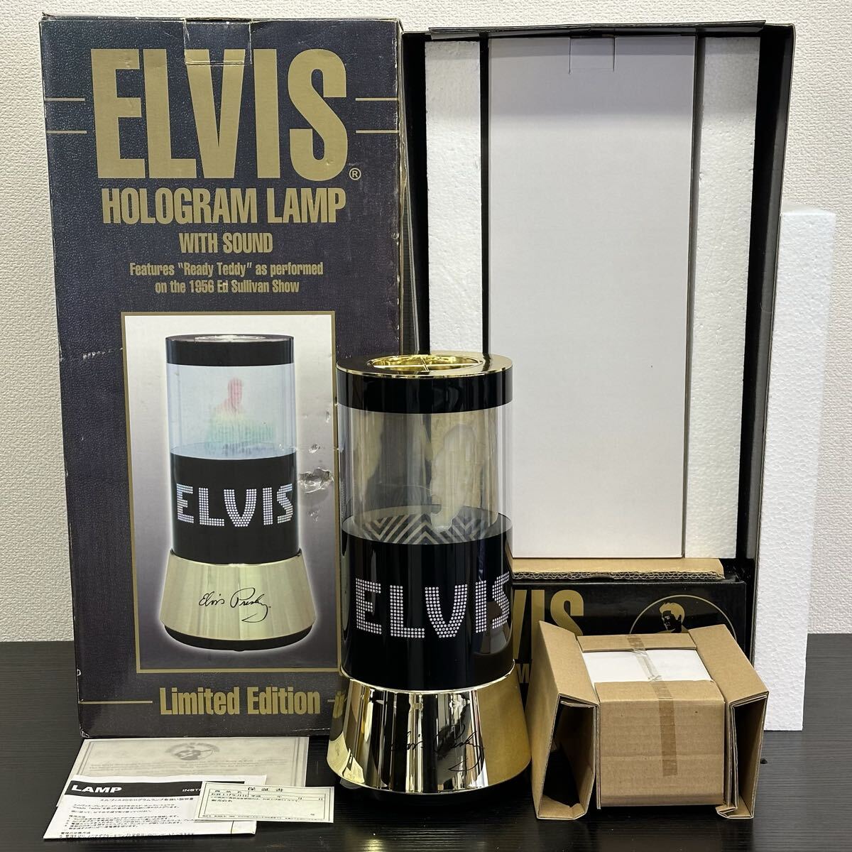 【3山1】1円スタート Rabbit Tanaka ELVIS HOLOGRAM LAMP WITH SOUND エルヴィス 3Dホログラム ランプ サウンド付き Ready Teddy 限定品