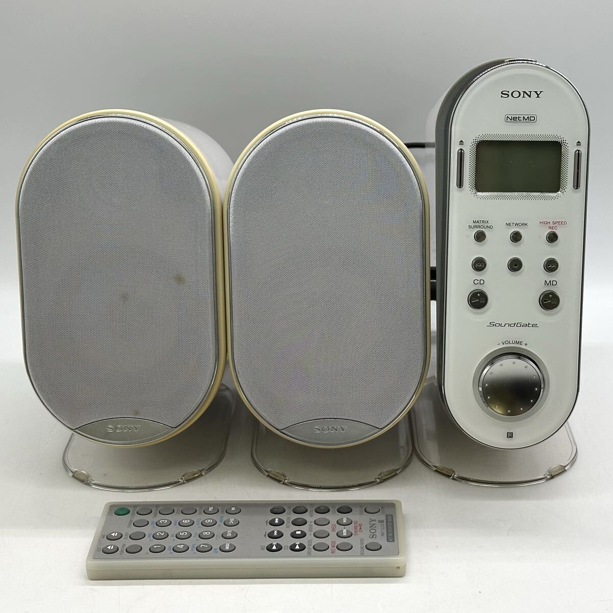 【3K20】1円スタート SONY Sound Gate LAM-Z03 SONY サウンドゲート MD デスクトップ オーディオ ミニコンポ システム 通電確認済み