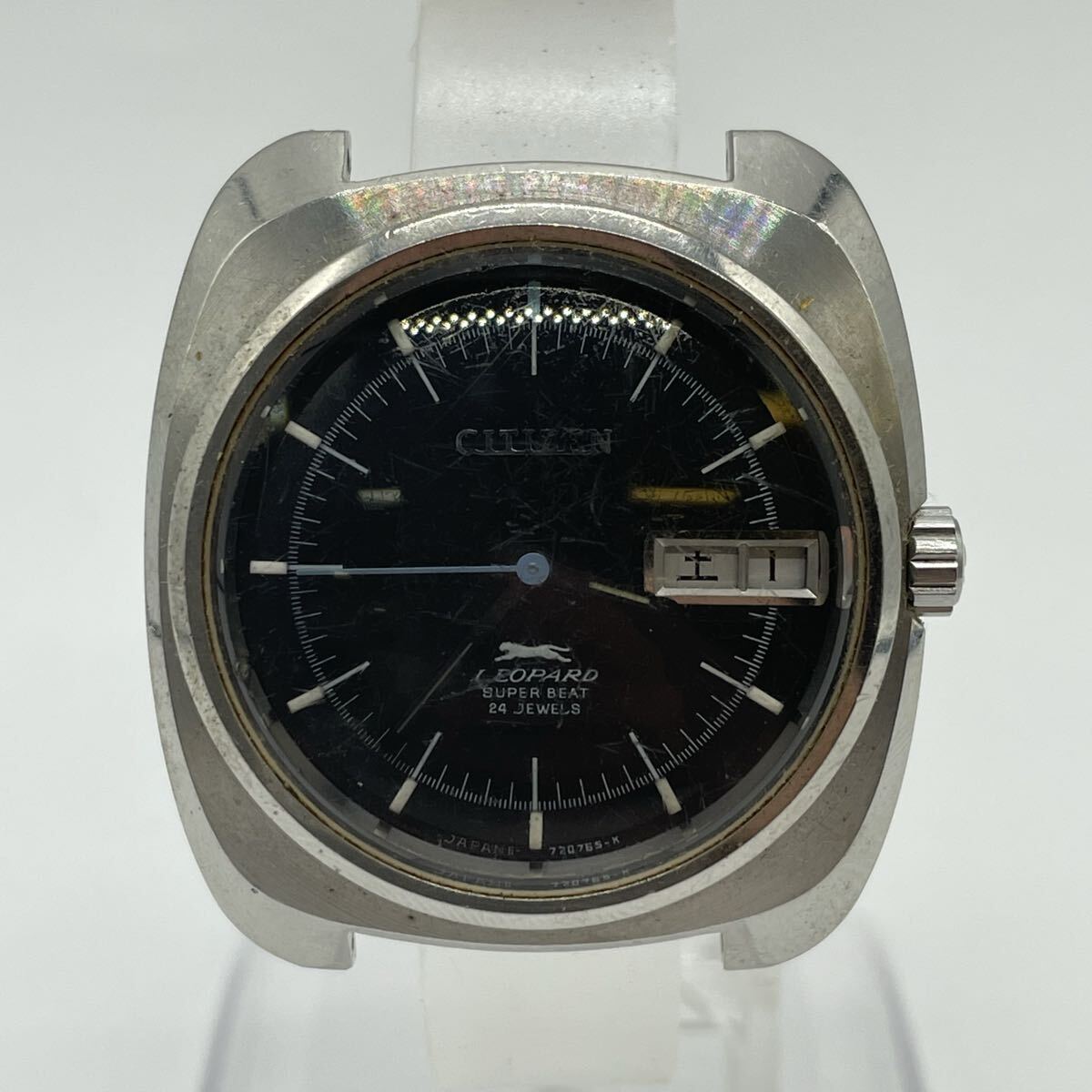 【3S22】1円スタート CITIZEN LEOPARD SUPER BEAT 24 JEWELS / 4-720482 シチズン レオパード スーパービート 自動巻き デイデイト 24石