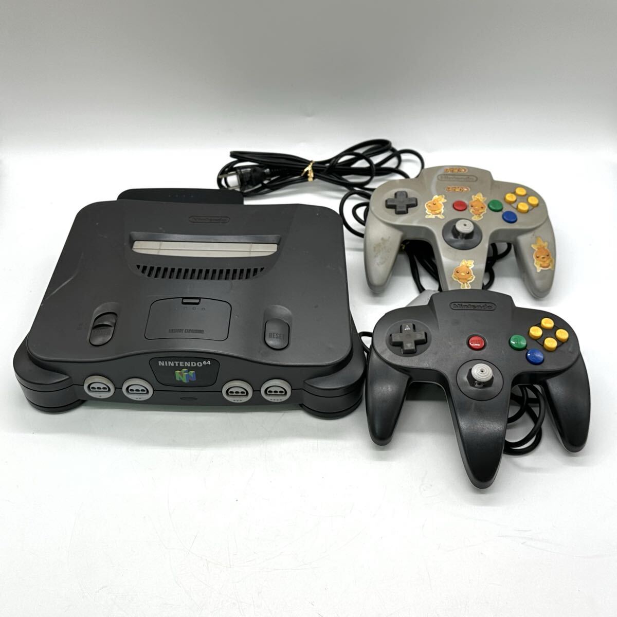 【3W1】1円スタート NINTENDO 64 NUS-001 ニンテンドー 64 本体 コントローラーブロス ブラック 任天堂 通電確認済み