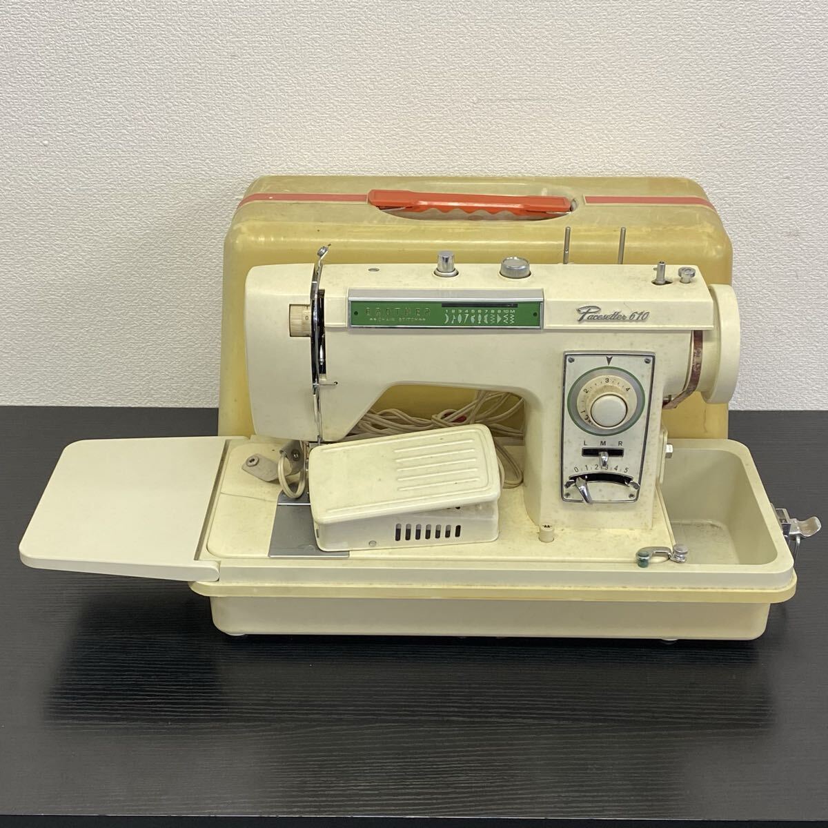 【3U14】1円スタート BROTHER Pacesetter 610 ブラザー ミシン 手芸 裁縫 ハンドクラフト 通電確認済み