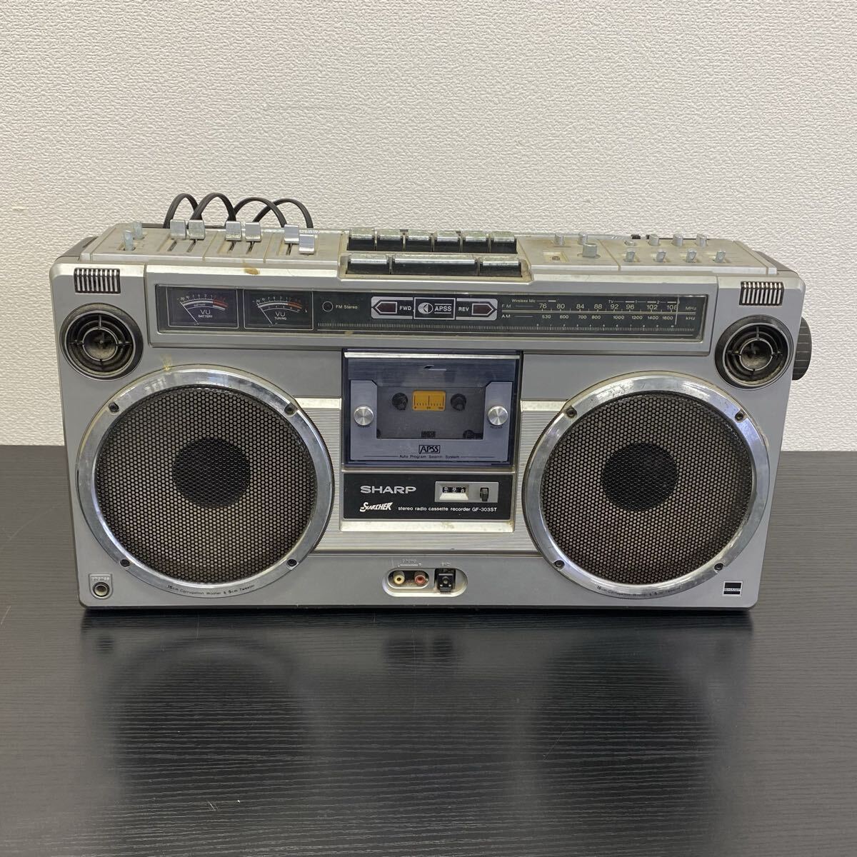 【3U16】1円スタート SHARP THE SEARCHER GF-303ST シャープ ラジオ ステレオテープ レコーダー ラジカセ オーディオ機器