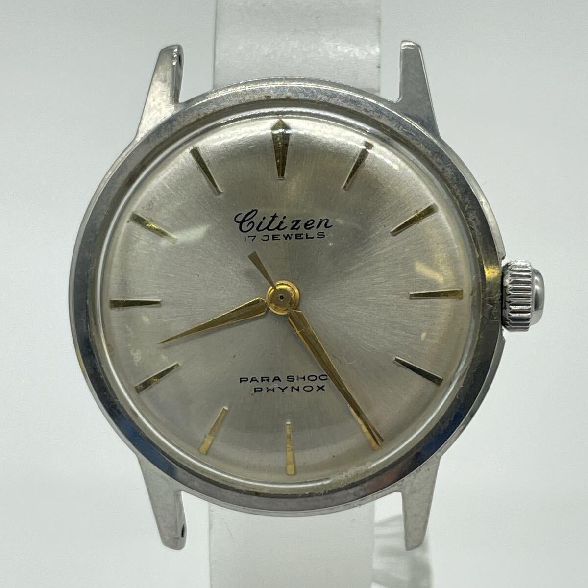 【3S25】1円スタート CITIZEN PARA SHOCK PHYNOX 17JEWELS / 13752 シチズン パラショック フィノックス 手巻き 腕時計 17石 現状稼働品