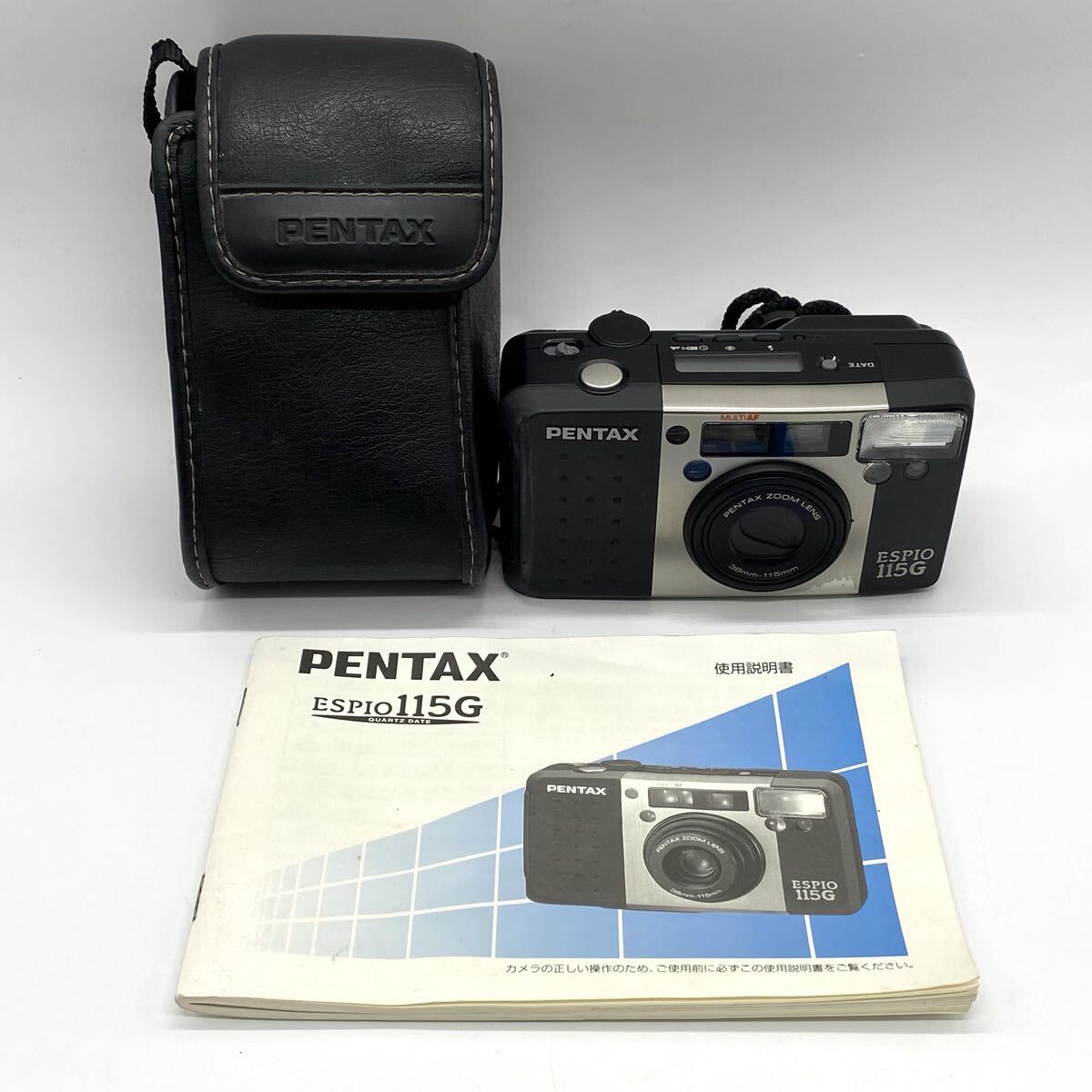 【3M10】1円スタート PENTAX ペンタックス ESPIO 115G フィルムカメラ コンパクトフィルムカメラ ケース付き