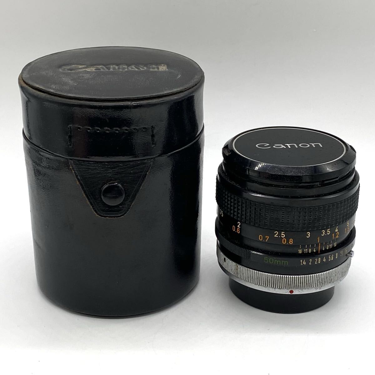 【3M13】1円スタート Canon LENS FD 50mm 1:1.4 S.S.C キャノン キヤノン 交換レンズ カメラレンズ ケース付き
