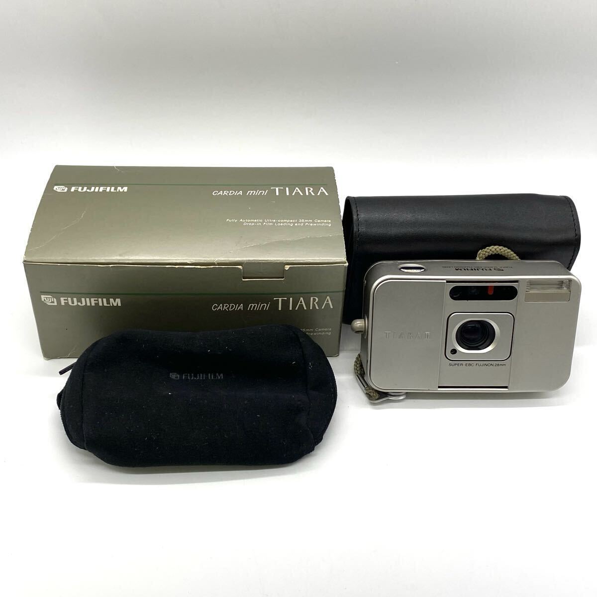 【3K14】1円スタート FUJIFILM TIARA FUJINON 28mm 富士フィルム カルディア ミニ ティアラ コンパクトフィルムカメラ