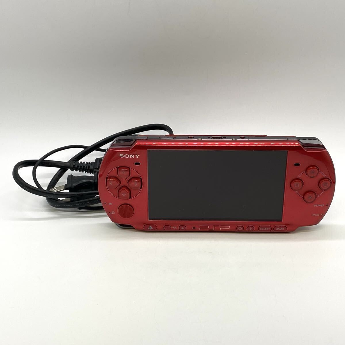 【3S46】1円スタート SONY PlayStation Portable PSP-3000 ソニー プレイステーション ポータブル プレステ 携帯ゲーム機 本体 レッド