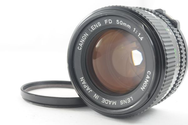 ★超美品★Canon キヤノン NEW FD 50mm F1.4 使用感の少ない綺麗な外観！クリアーな光学！0337