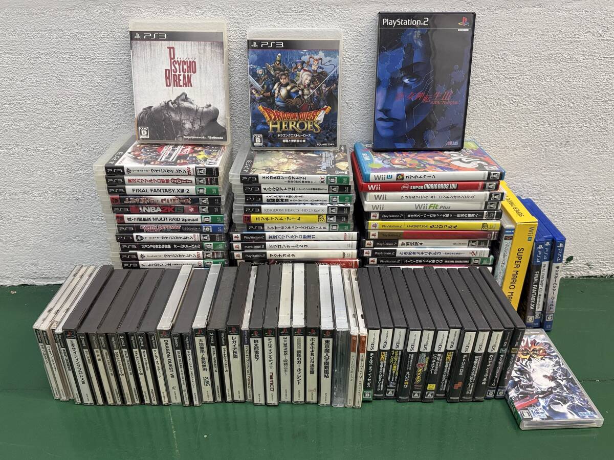 12240【ゲーム ソフト】約100点 大量まとめ PS4/PS2/PS3/PS1/Wii/Wii U/DS/3DS/PSP 他 動作未確認