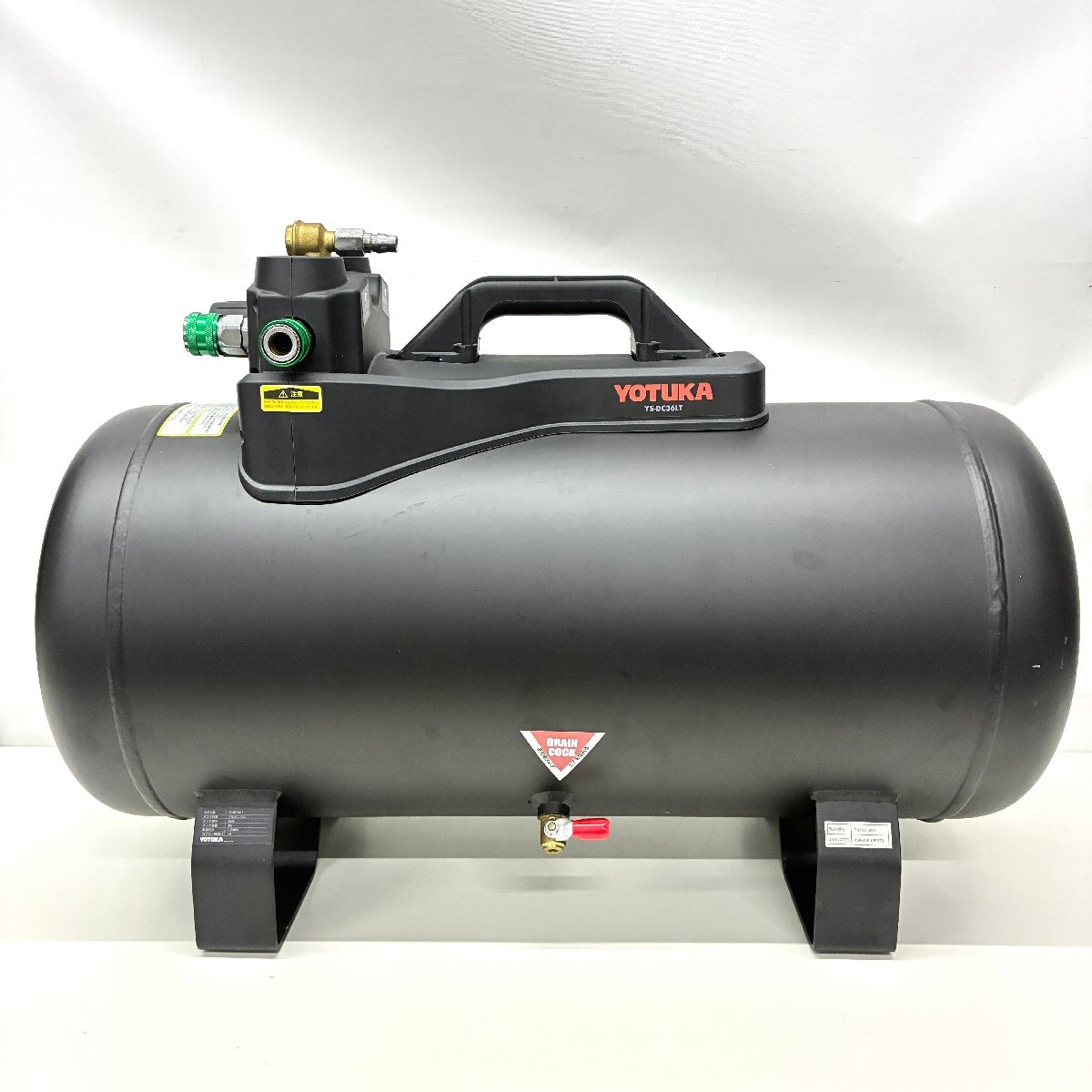 ☆885☆ エアーコンプレッサー アルミ製サブタンク YS-DC36LT タンク容量36L 軽量7.6kg YOTUKA 　　【SR】