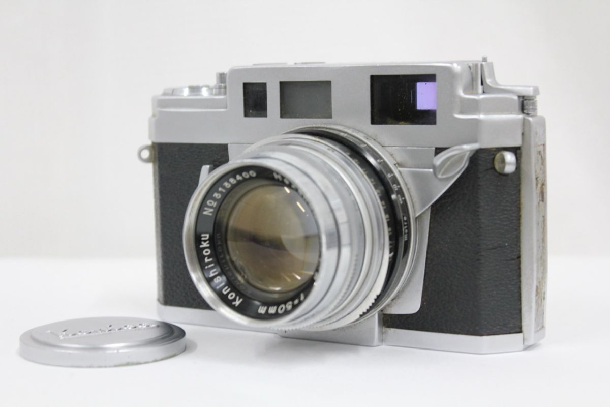 【返品保証】 コニカ KONICA III A ダブルストローク Hexanon 50mm F1.8 レンジファインダー カメラ e8015