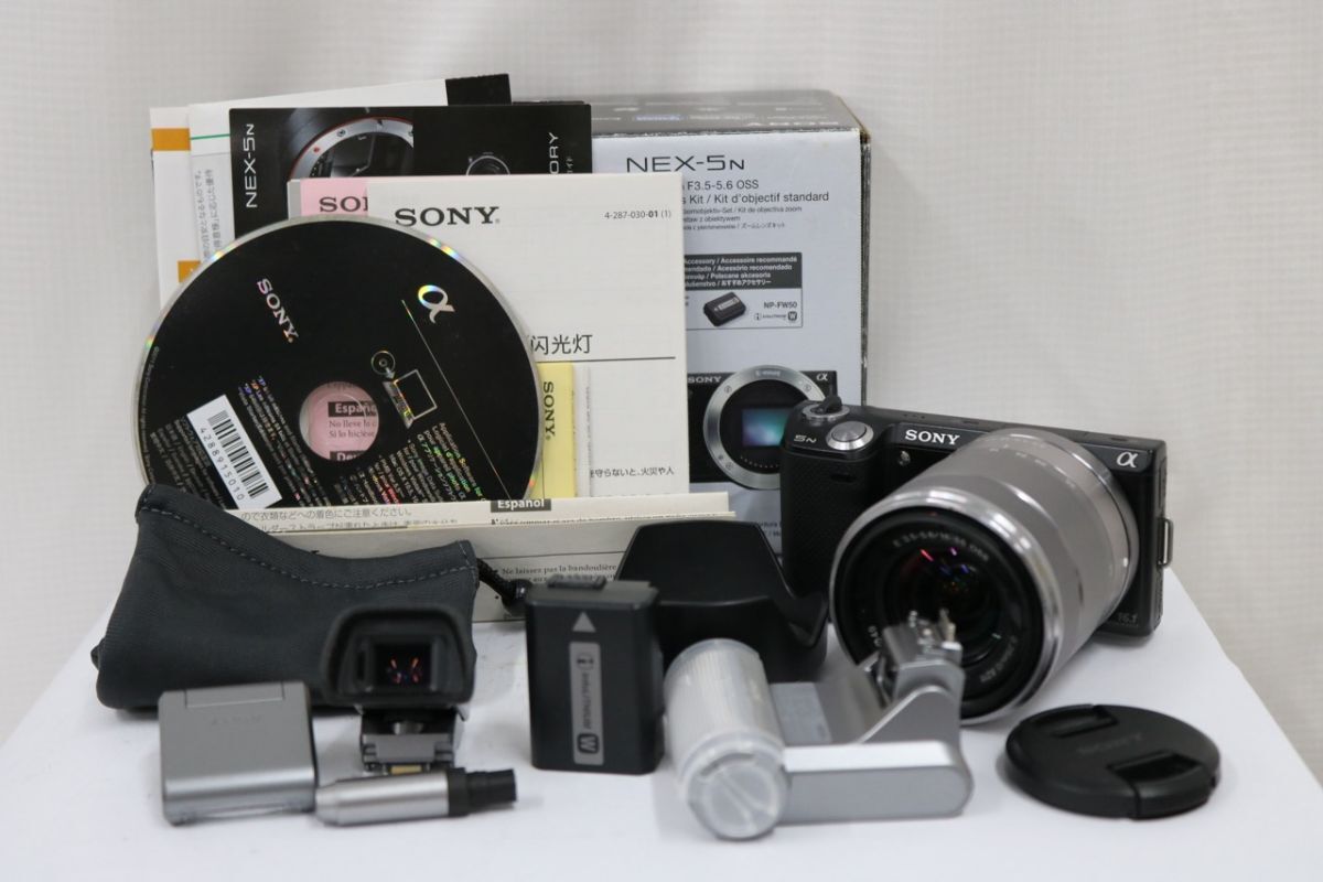 【返品保証】 【シャッター回数2678回】ソニー Sony NEX-5N ブラック E 18-55mm F3.5-5.6 OSS e8301