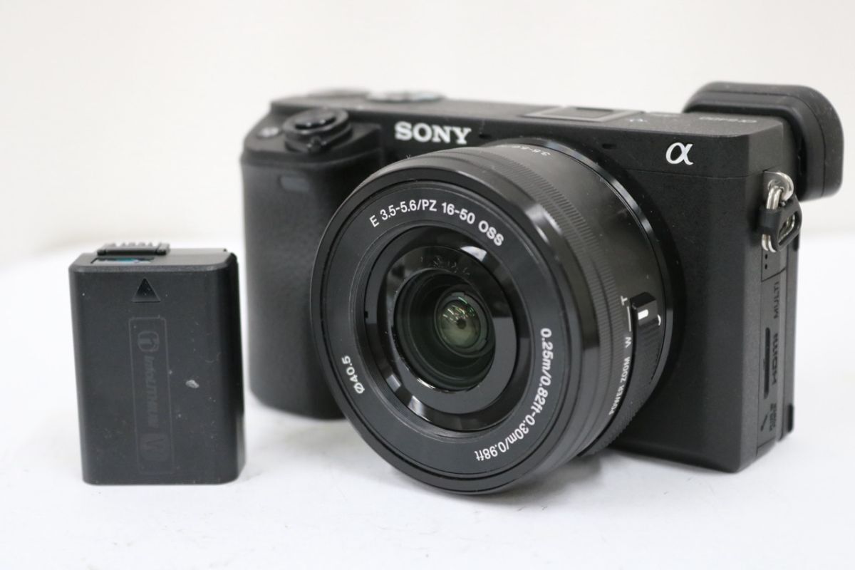 【返品保証】 【シャッター回数5182回】ソニー Sony α6400 ブラック E PZ 16-50mm F3.5-5.6 OSS e8300