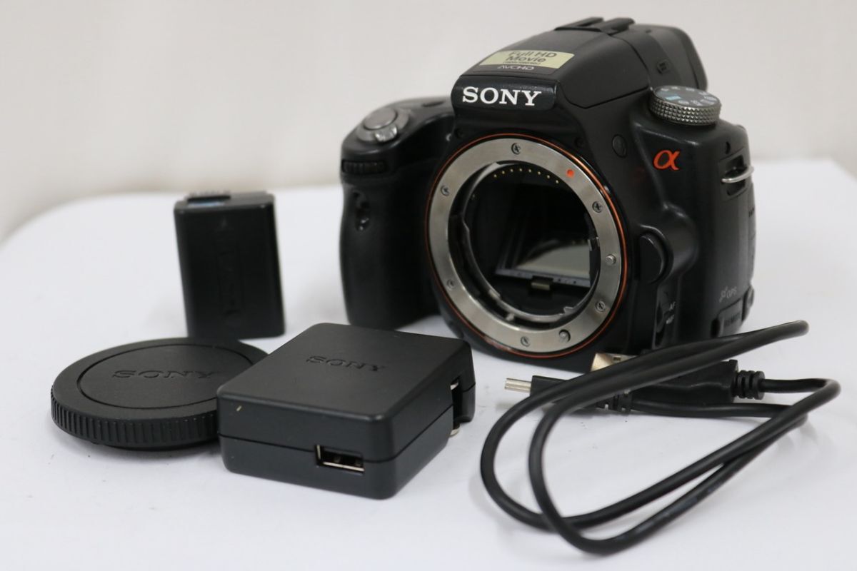 【返品保証】 ソニー Sony SLT-A55V バッテリー チャージャー付き ボディ e8250