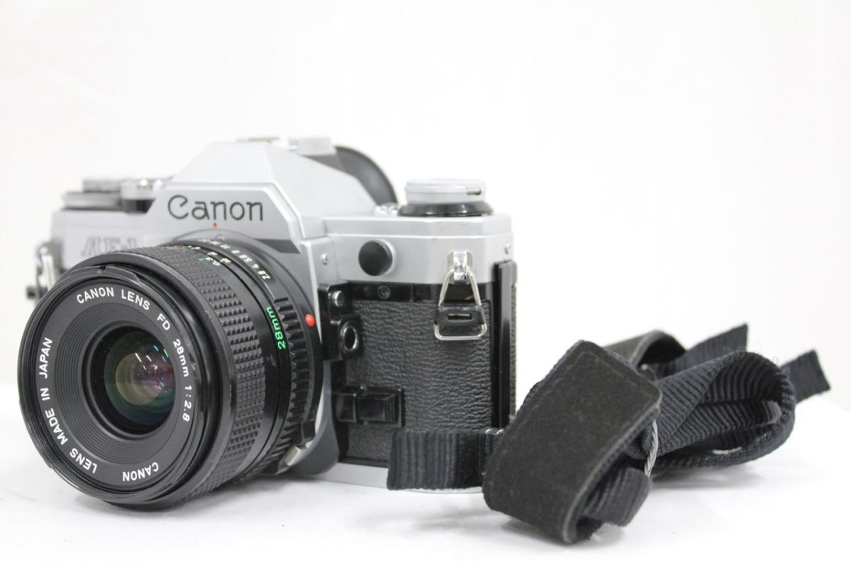 【返品保証】 キャノン Canon AE-1 NEW FD 28mm F2.8 ボディレンズセット e8499