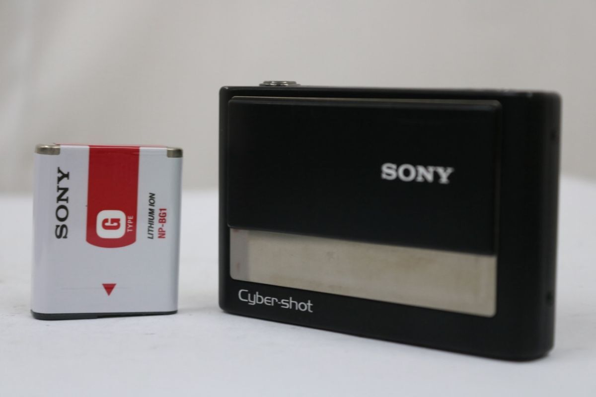 【返品保証】 ソニー Super SteadyShot DSC-T20 3x ブラック バッテリー付き コンパクトデジタルカメラ e9664