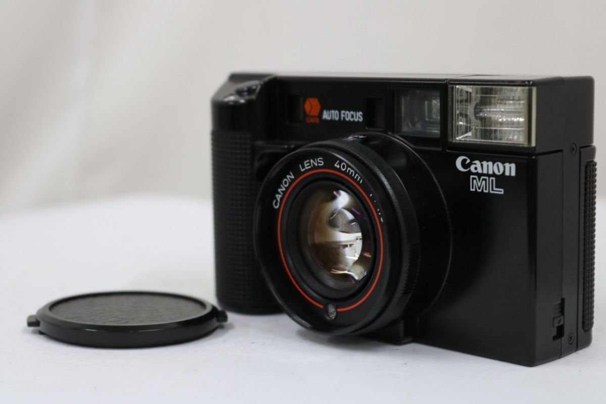 【返品保証】 キャノン Canon AF35 ML 40mm F1.9 ブラック コンパクトカメラ e9653