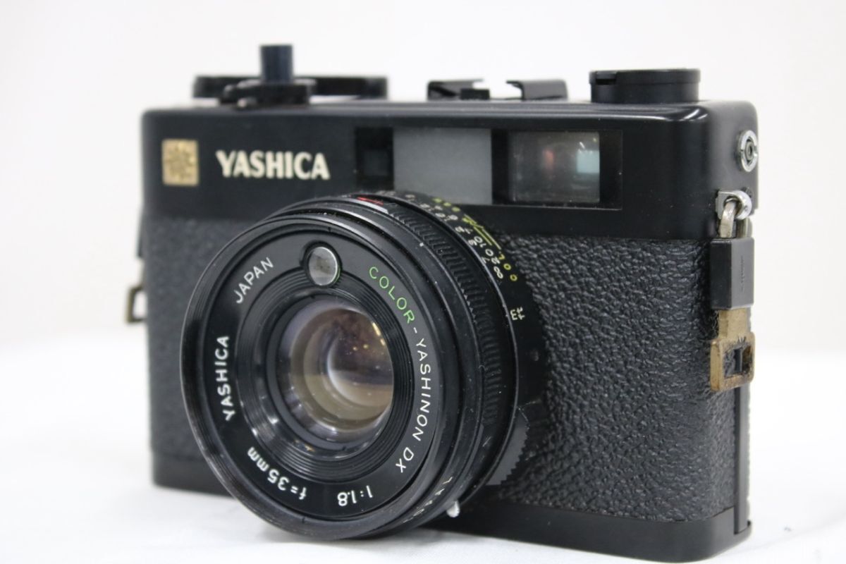 【返品保証】 ヤシカ Yashica ELECTRO 35CC ブラック YASHINON DX 35mm F1.8 e9580