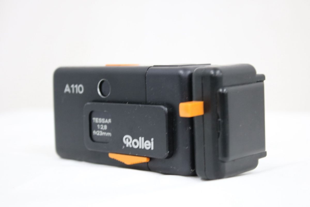 【返品保証】 ローライ Rollei A110 ブラック TESSAR 23mm F2.8 スパイカメラ e9573