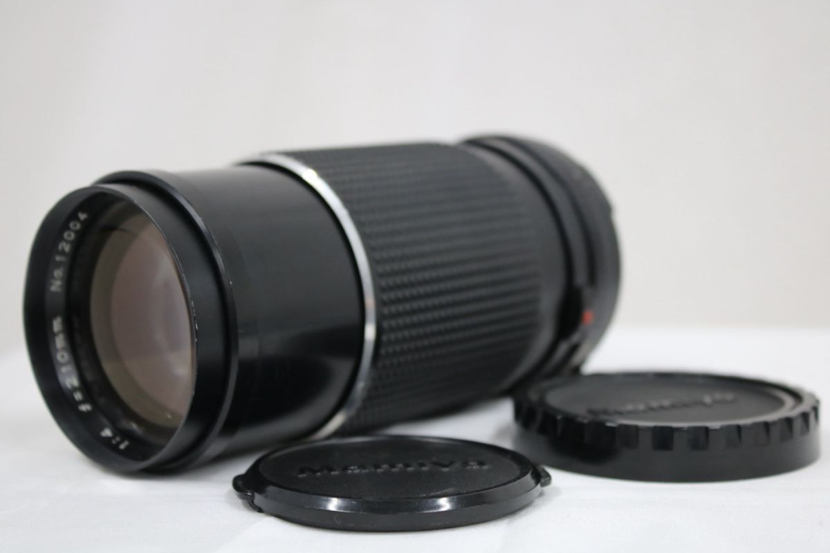 【返品保証】 マミヤ Mamiya-SEKOR C 210mm F4 前後キャップ付き レンズ e9563