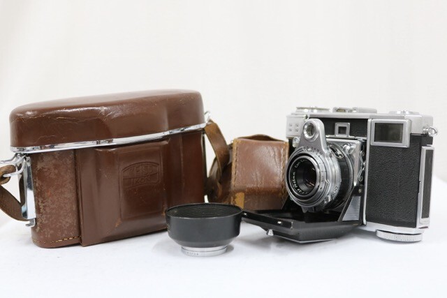 【返品保証】 ツァイスイコン Zeiss Ikon CONTESSA Tessar 45mm F2.8 ケース付き 蛇腹カメラ e9550