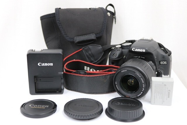 【返品保証】 Canon EOS Kiss X3 EF-S 18-55mm F3.5-5.6 USM バッテリー チャージャー付き e9470