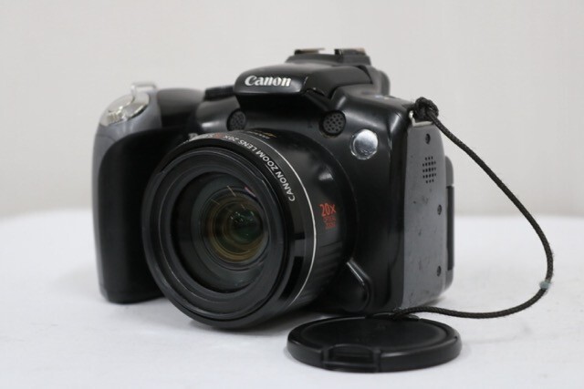 【返品保証】 【便利な単三電池で使用可】キャノン Canon Power Shot SX10 IS ブラック コンパクトデジタルカメラ e9419