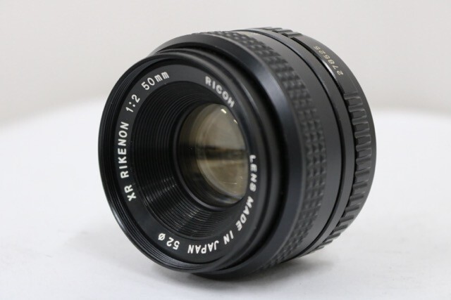 【返品保証】 【和製ズミクロン】 リコー Ricoh XR RIKENON 50mm F2 レンズ e9412