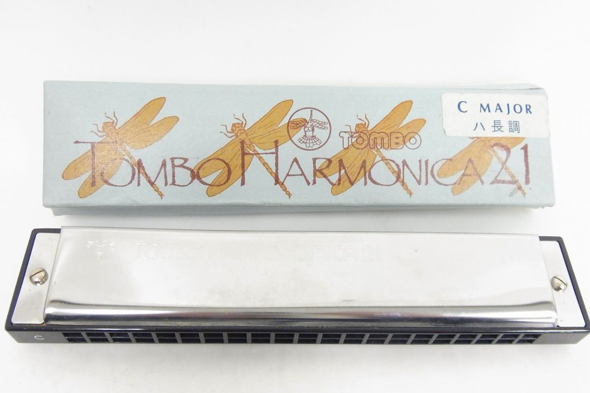 S714-J27-2420 TOMBO トンボ ハーモニカ21 C MAJOR ハ長調 現状品②
