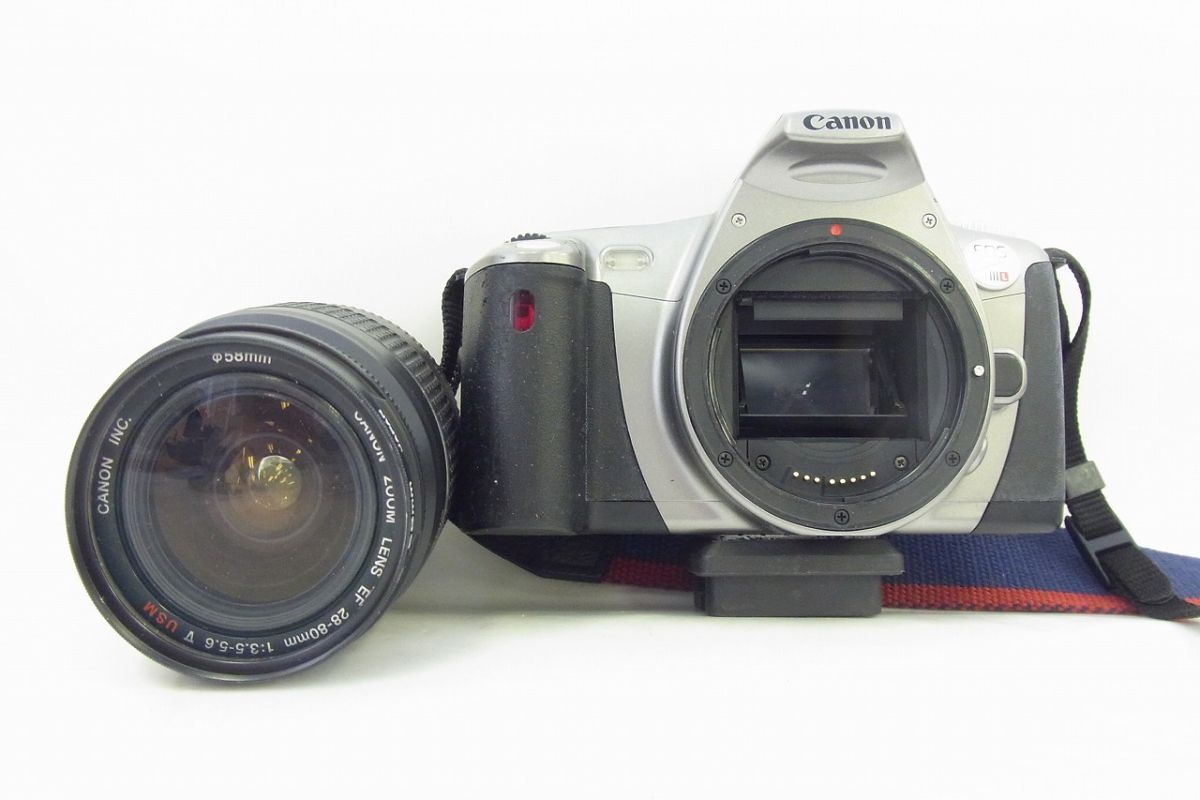 T747-J39C-172 Canon キャノン EOS Kiss Ⅲ L デジタル一眼カメラ / EF 28-80mm 1:3.5-5.6 レンズ 現状品②