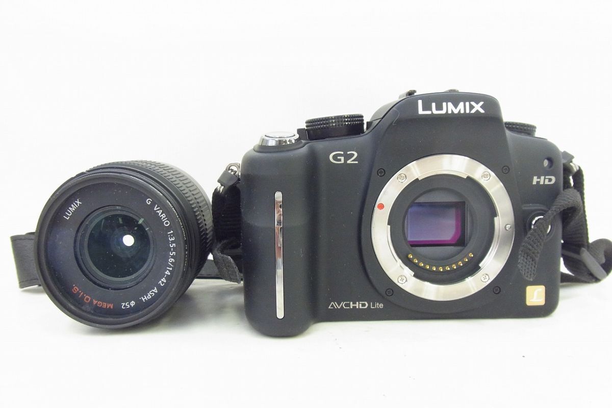 T746-J41C-180 Panasonic パナソニック LUMIX G2 ミラーレス一眼カメラ DMC-G2/G VARIO 1:3.5 14-42mm レンズ 現状品②