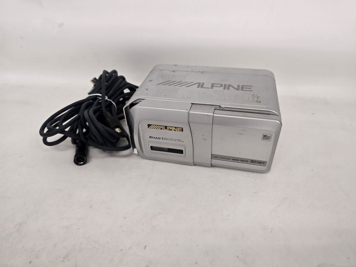 T943-N47-473 ALPINE MHA-S670 MDチェンジャー 動作未確認 現状品④