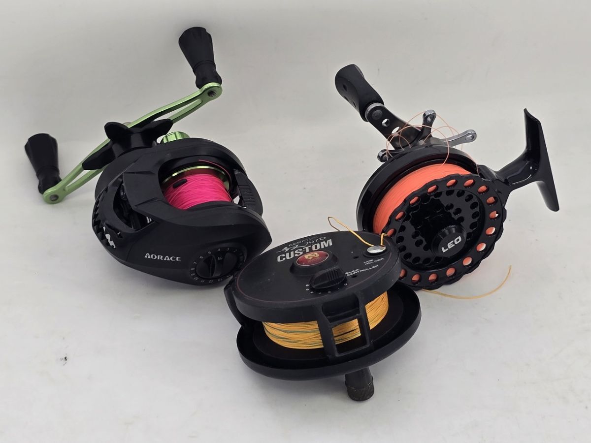 T924-N50-31 AORACE LEO チヌ 707D リール まとめ 動作未確認 現状品④