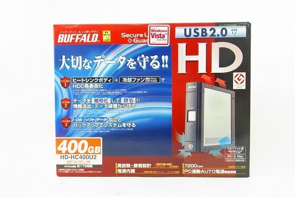 R181-N46-487 BUFFALO バッファロー HD-HC400U2 HD ハードディスク 現状品③＠