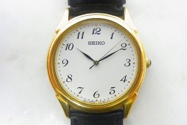 S289-J44-279◎ SEIKO セイコー V701-1920 メンズ クォーツ 腕時計 現状品 ◎