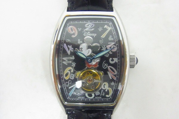 T100-Y41-1180◎ DISNEY ディズニー ミッキーマウス 8000本限定 自動巻き 腕時計 現状品③◎