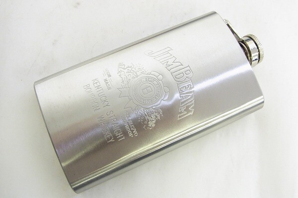 T457-J39-995◎ JIMBEAM ジムビーム スキットル 現状品 ◎