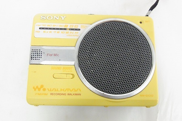 T429-Y41-1194◎ SONY ソニー WM-GX202 カセットレコーダー 現状品 ◎