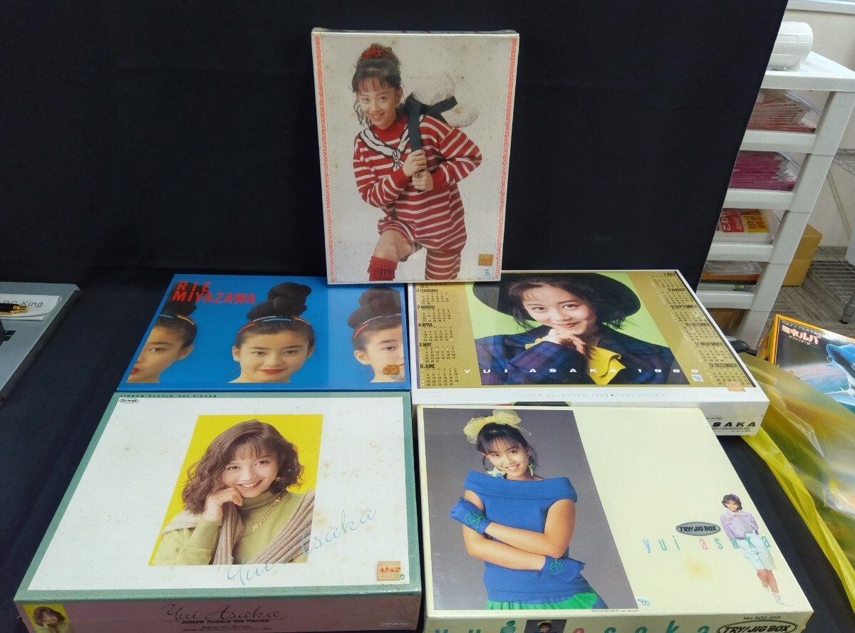 【シュリンク未開封】5点セット 浅香唯 yui asaka 宮沢りえ ジグソーパズル 500 PIECES JIGSAW PUZZLE アイドル