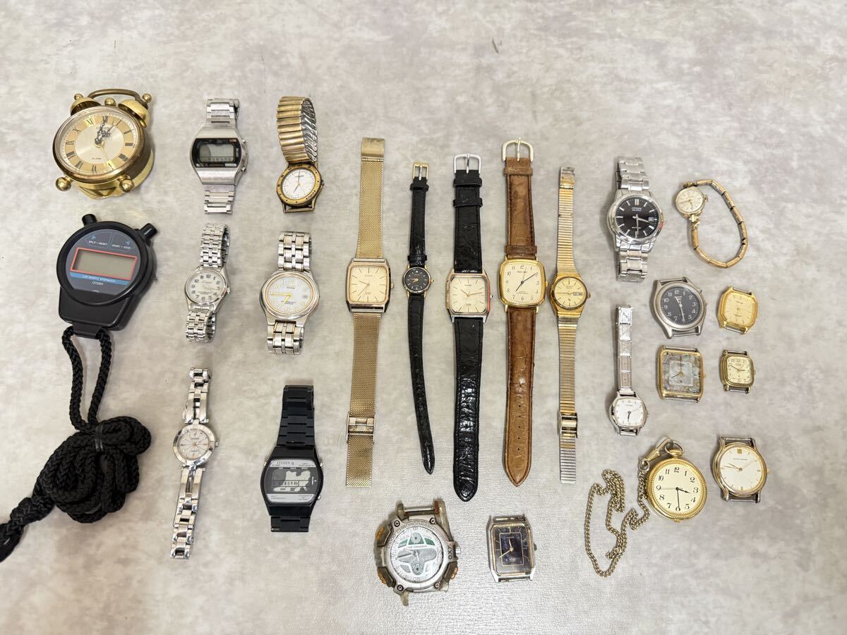 1円から　 CITIZEN 腕時計　など　24点　まとめ売りセット　現状渡し