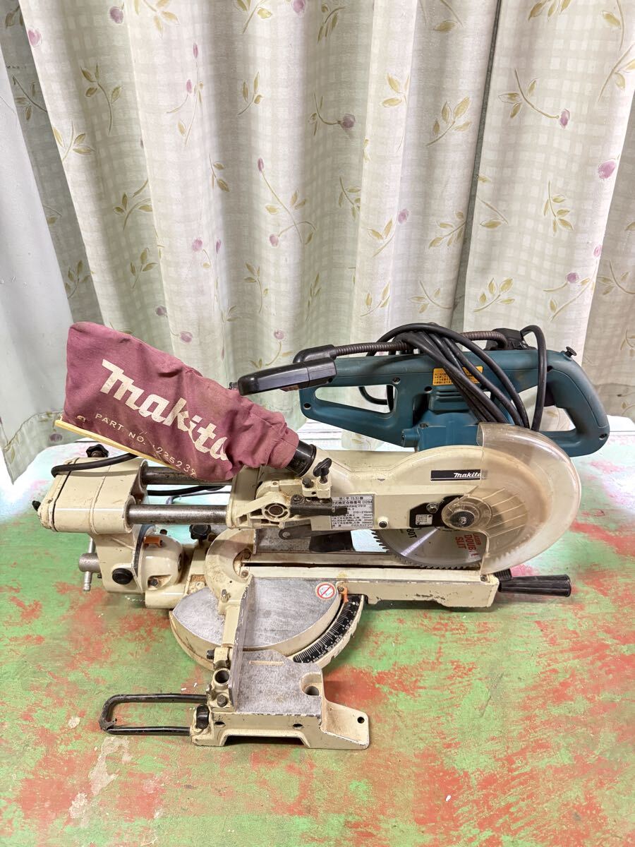 1円から　マキタ 216mm スライドマルノコ LS0813F ライト付き 100V makita スライド丸ノコ 切断機 電動工具 卓上 大工道具 現状渡し
