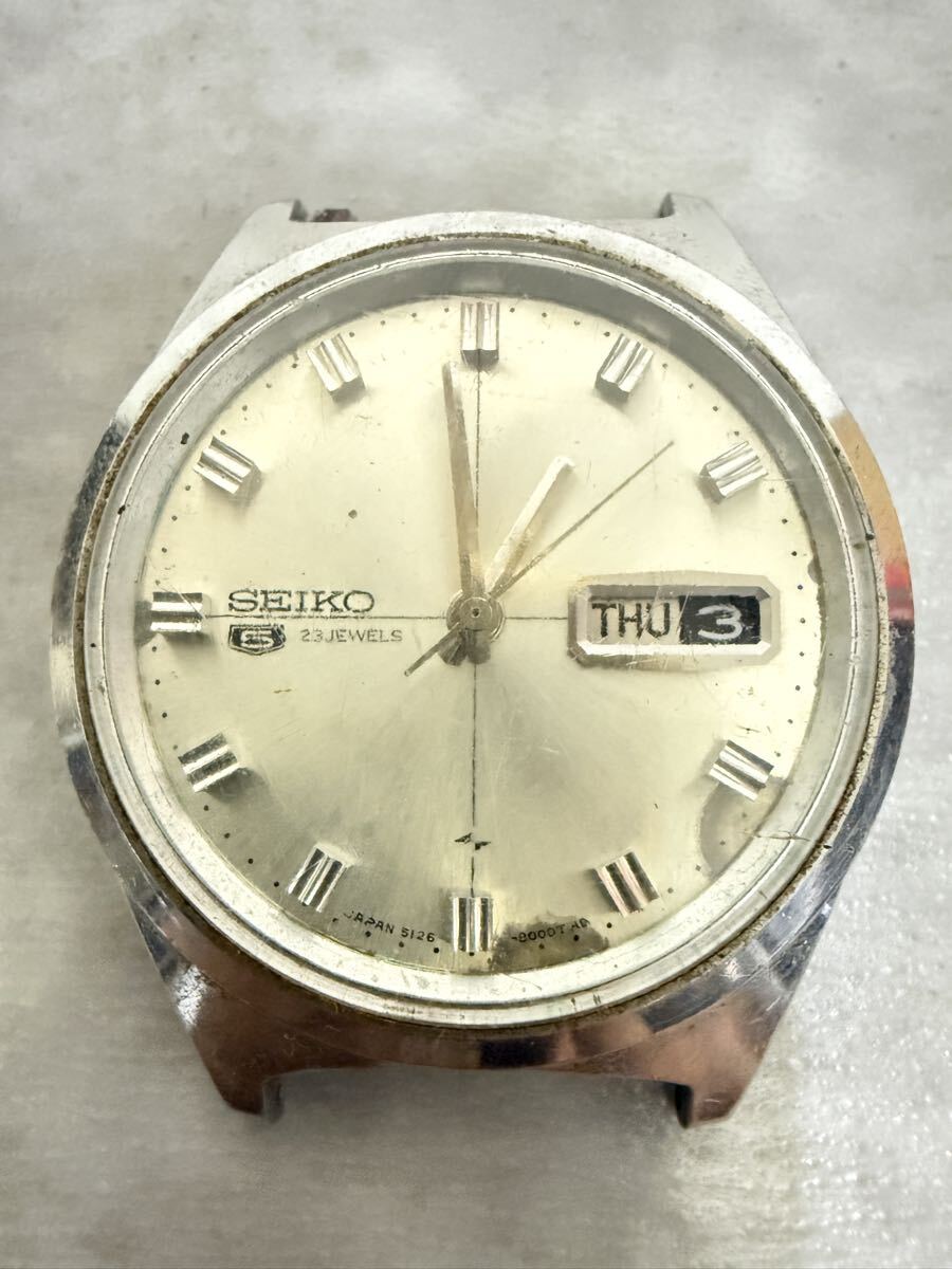 1円から　SEIKO 自動巻き 腕時計 稼働品 フェイスのみ セイコー　現状渡し