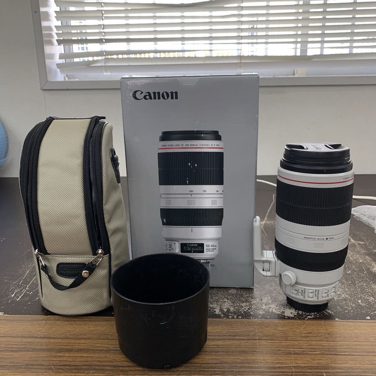 中古品 Canon EF 100-400mm F4.5-5.6 L IS II USM 望遠ズームレンズ キャノン ULTRASONIC