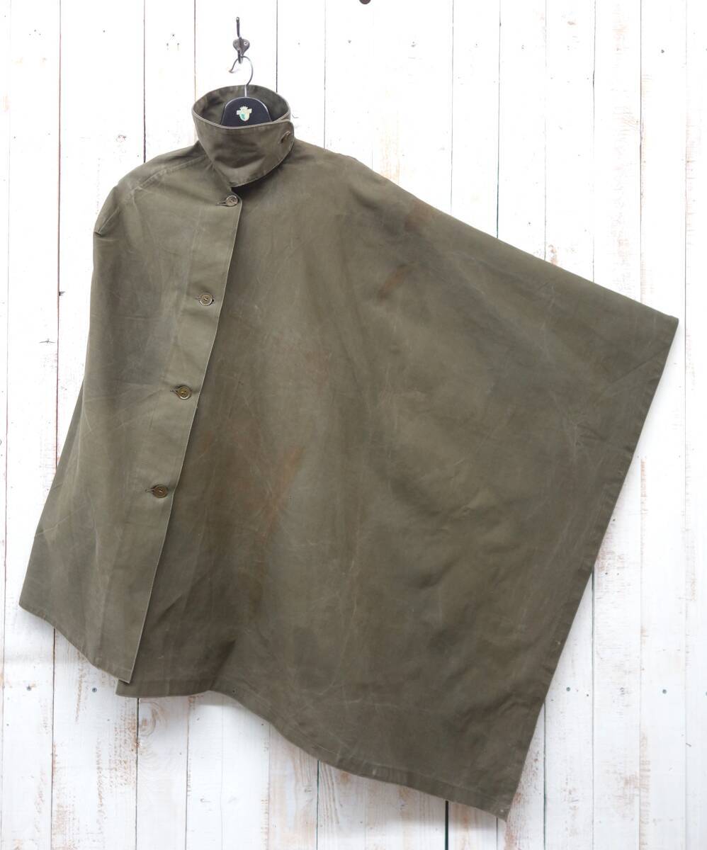 ●ヴィンテージ　ヨーロッパ古着　1950'S ＊スナイパーケープ　ポンチョ　 スナイパーコート　ミリタリー ＊BELLSTAFF MFG.CO ベルスタッフ