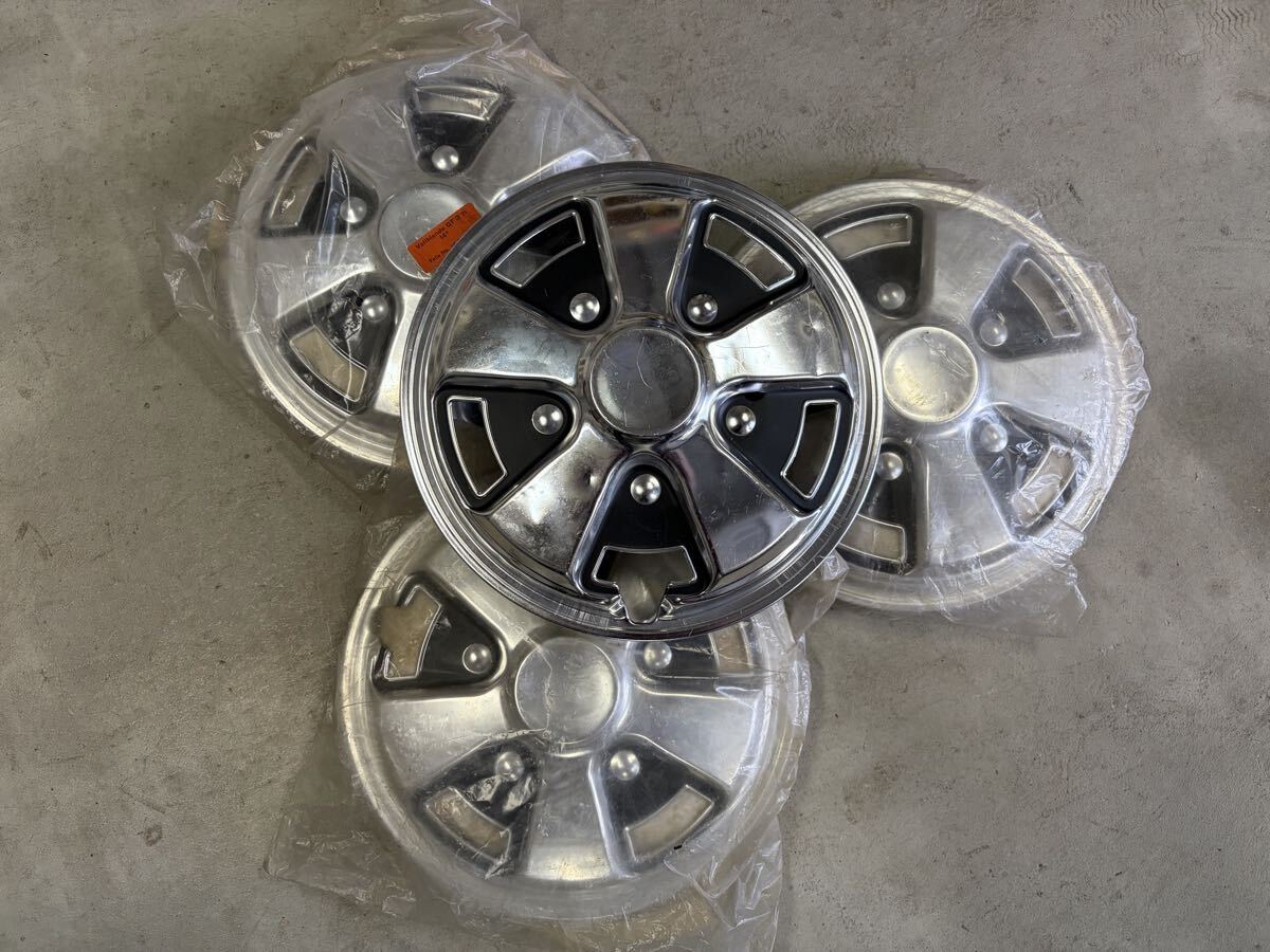 空冷　VW バス　ホイールカバー　ホイールキャップ　フックススタイル　当時モノ　14インチ　ユーズド/NOS コンディション